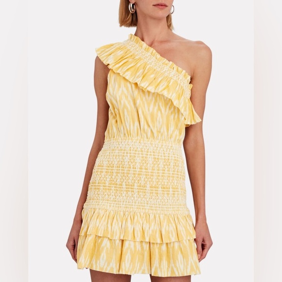 SAYLOR
Carren One-Shoulder Ikat Cotton Mini Dress (D5) - Picture 1 of 9